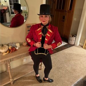 Taylor Swift style Red Ringmaster Costume